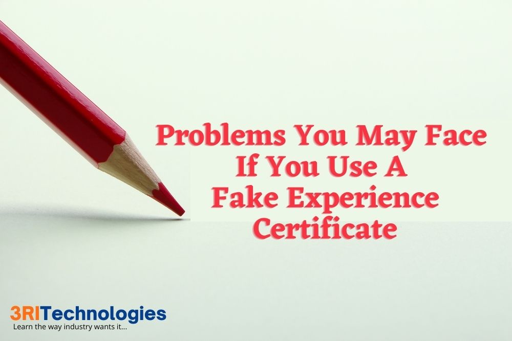 Fake Experience Certificate