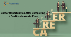 Career opportunities after completing DevOps classes, showcasing professionals working with cloud platforms, automation tools, CI/CD pipelines, and infrastructure management in a modern IT environment.