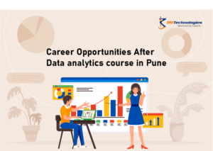 Career opportunities after completing a Data Analytics course in Pune, highlighting roles such as Data Analyst, Business Analyst, Power BI Developer, and Data Visualization Specialist.