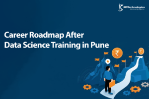 Career roadmap after completing a Data Science course in Pune showing skills, certifications, projects, and job opportunities