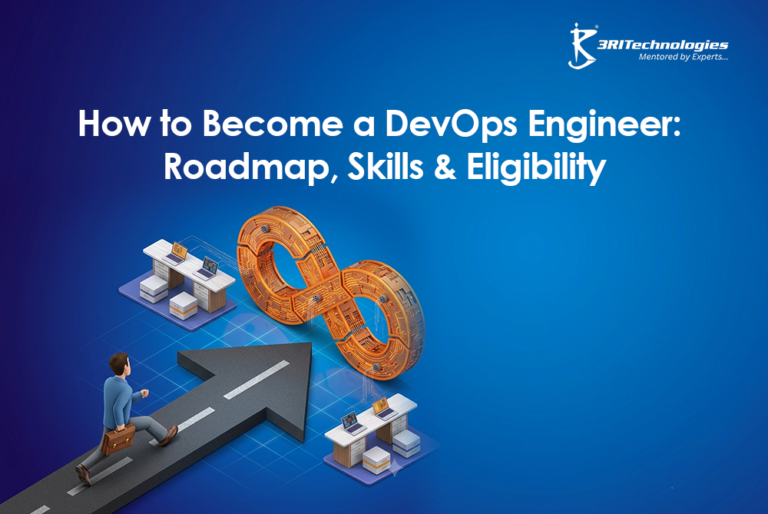 A DevOps engineer following a structured roadmap to learn skills and eligibility for a successful DevOps career through training in Pune.