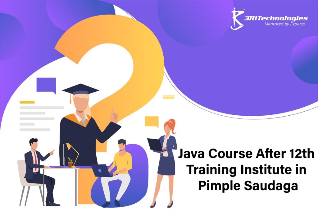 Students learning Java programming at a training institute in Pimple Saudagar after completing 12th grade.