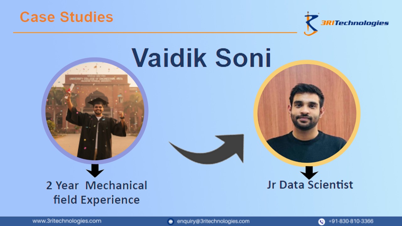 Read more about the article Vaidik Soni: From Aeronautical Engineer to Jr Data Scientist at Nagarro
